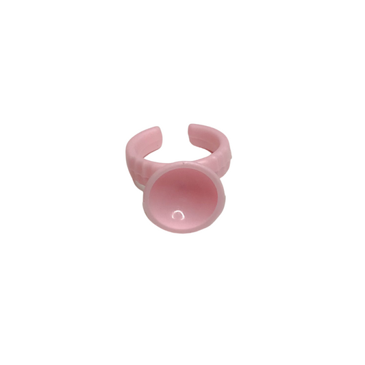 Pink Adhesive Glue Rings For Eyelash Extension Applications