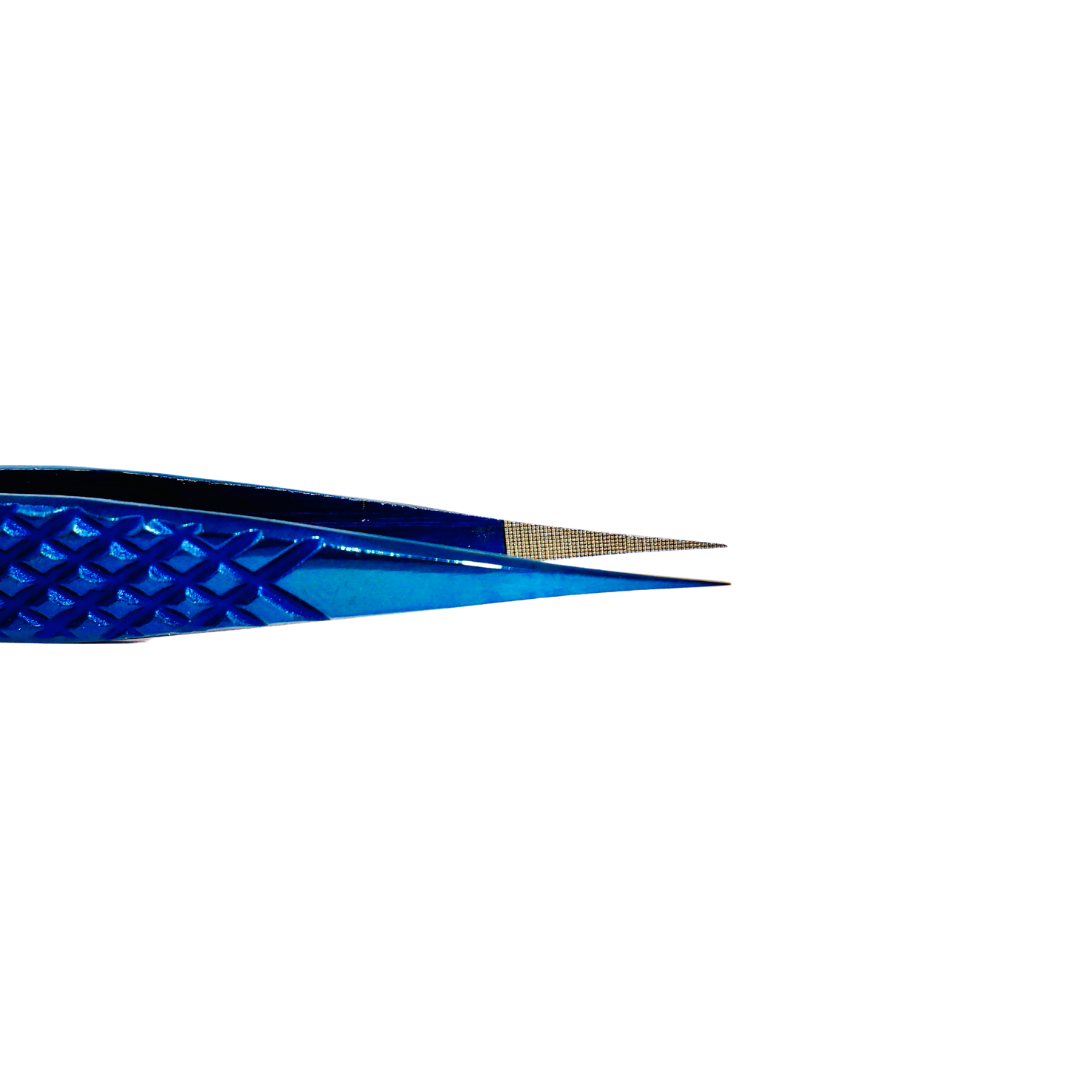 Straight Eyelash Extension Isolation Tweezer With Gripping