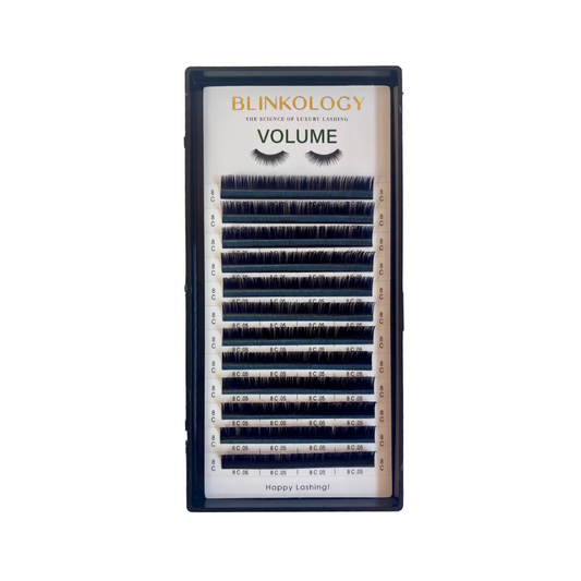 Volume .05 C Curl Faux Mink Single Length Eyelash Extension Tray - Volume